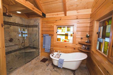 A perfectly smooth, high polish tile is not a safe choice for bare, wet feet. Log Home Free Webinars for Planning by Log Home Living