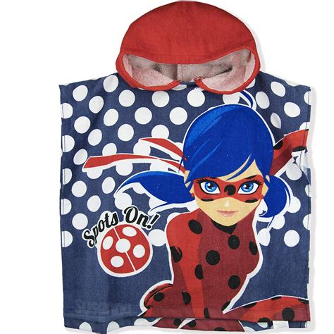 Buy Miraculous Ladybug Official Licensed Girls Hooded Cotton Poncho