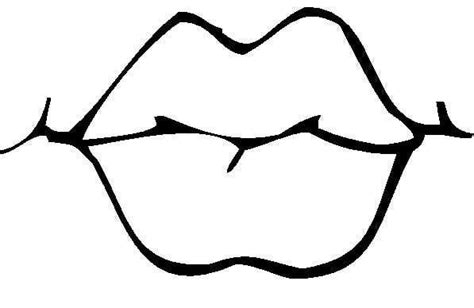 Lips Coloring Page Clipart Best Clipart Best