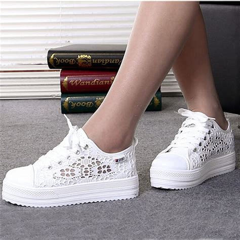 Classic women lady canvas shoes trainers plimsoles flat lace up white black cosytop rated seller. Women shoes 2018 fashion summer casual ladies shoes ...