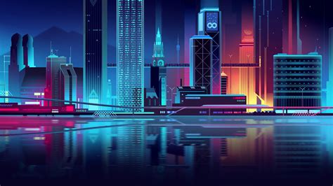 4k Vector Landscape Cityscape Building Romain Trystram City