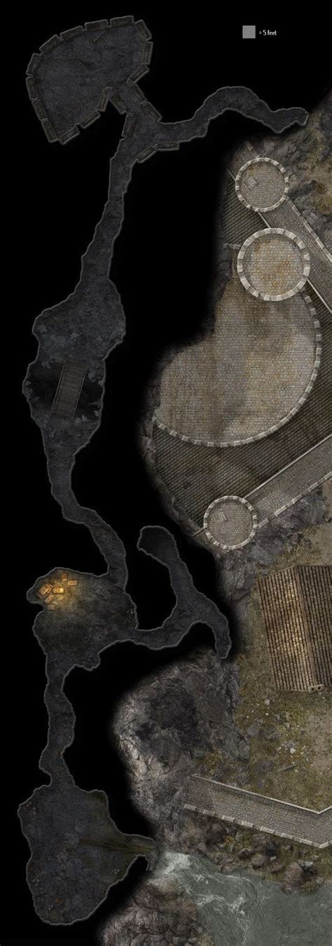 Fort Rannick Caverns By Hero339 Rpg Map Mapa Rpg