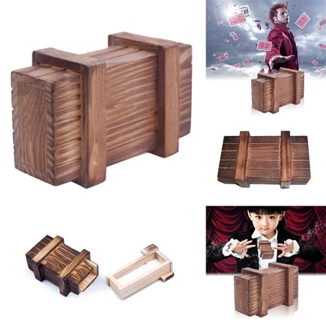 Funny Magic Compartment Wooden Puzzle Box With Secret Drawer Brain