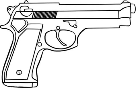 Kolorowanki Pistolet Do Druku Dla Dzieci I Dorosłych Do Pobrania Za Darmo