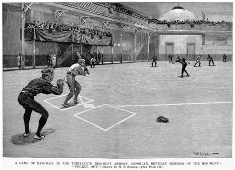 Baseball Brooklyn 1890 Na Game Inside The Thirteenth Regiment