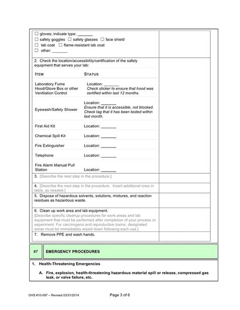 Standard Operating Procedure Template Word Excel Pdf Templates Images