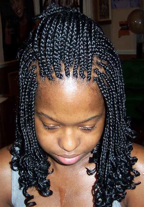 African braids on each side form a thick crown starting from the front and ending in an elaborately. Braids for short hair african american | Hair Style and Color for Woman