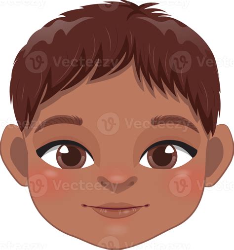 Free Cute Black Baby Boy Face Collection American African Cartoon