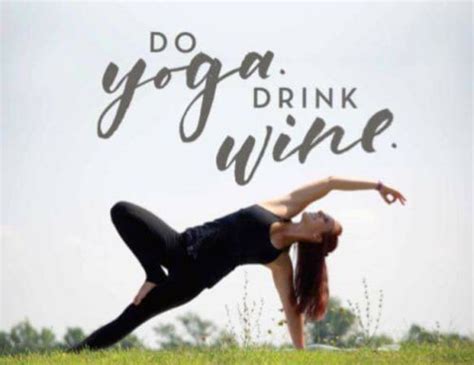 Yoga Drinking Wine Yogawalls