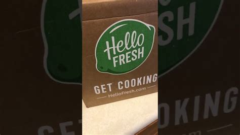 Hello Fresh Review Opening My First Hello Fresh Box Youtube