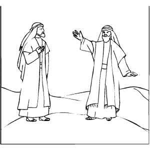 Abraham And Lot Coloring Page