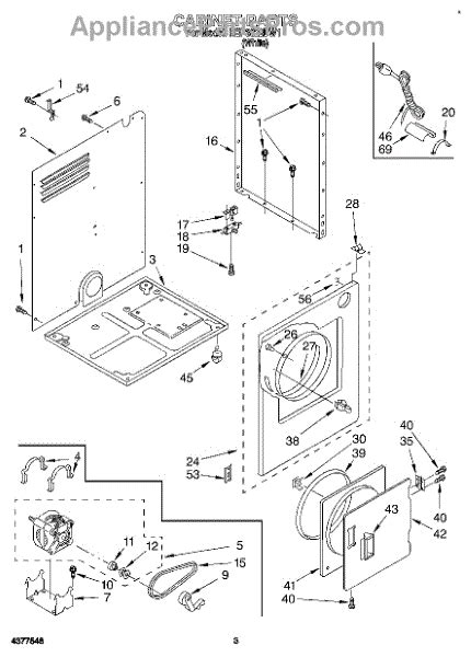 Parts For Roper REP3822DW1 Section Parts AppliancePartsPros