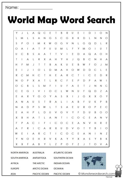 Geography Word Search Printable Printable Word Searches