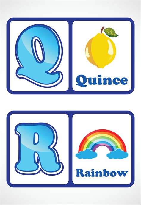 Alphabet Flashcards For Kids Educational Preschool Learning Abc Card