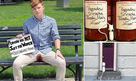 Trans Artist Bleeds To Show Periods Are Not Just For Women Daily Mail