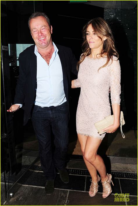Hugh Grant And Former Girlfriend Elizabeth Hurley Look So Happy To Meet Up Photo 3111919