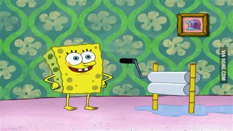 spongebob naked makes you wonder why he wears squarepants 9gag