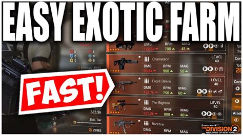 The Division Fastest Exotic Farm Get One Exotic Every Minutes Full Guide Tu Youtube