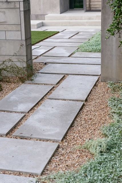 Custom Cut Lueders Stone Walkway Moderne Jardin Austin Par Eden