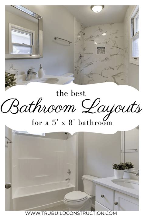 the best 5 x 8 bathroom layouts and designs to make the most of your space — trubuild construction