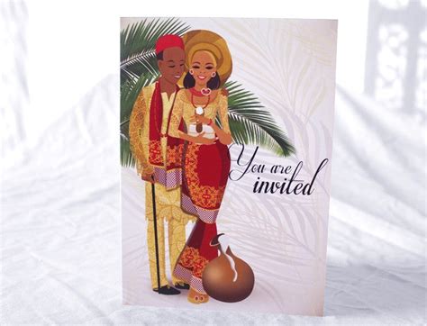 Igbo Traditional Wedding Invitation Pack Bibi Invitations