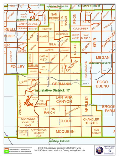 Maricopa County Arizona Legislative District Map