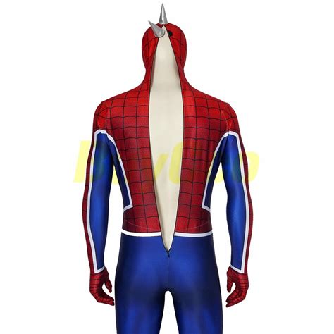punk rock spidey hobart brown spider man suit cosplay costume v2