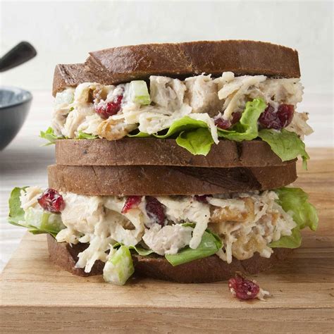 Cranberry Walnut Chicken Salad Sandwiches Recipe How To Make It