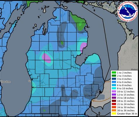 Who Got Hit The Hardest Check Out Michigans 24 Hour Snowfall Map