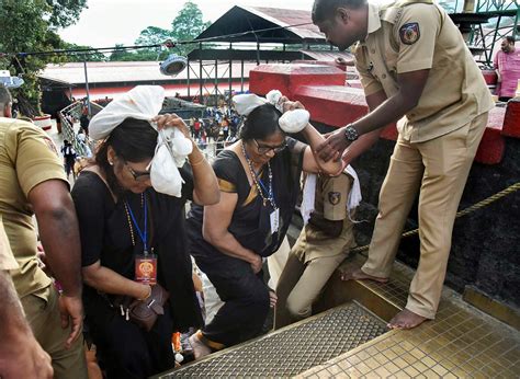 Sabarimala Age Mix Up 52 Year Old Woman Stopped As Protests Mount Telegraph India