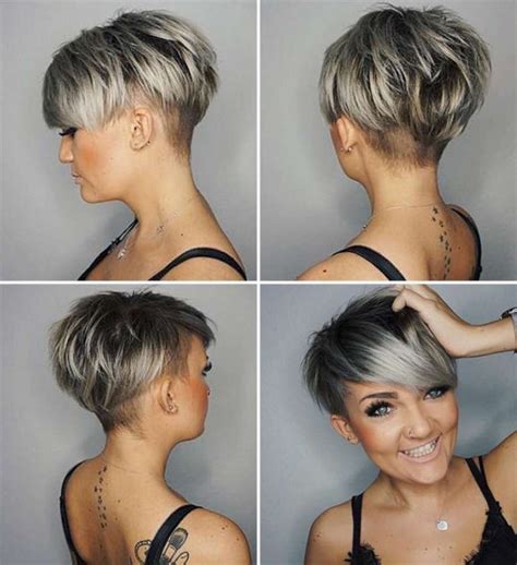 We love short hairstyles for women over 70 in shades of maroon. Undercut Hairstyle 360 View Unique Short Hairstyle 2018 ...