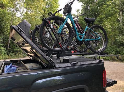 A Custom Bike Rack Mounted To A Heavy Duty Truck Bed Cover A Photo On