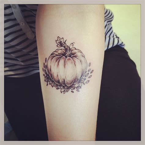 Pumpkin Tat Idea Autumn Tattoo Halloween Tattoos Pumpkin Tattoo