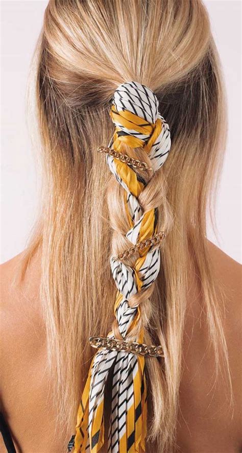Fabulous Ways To Wear A Scarf And Hair Pin In Your Hair 2020
