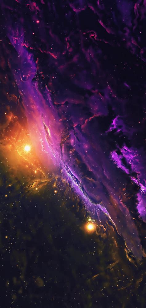 1080x2280 Nebula Galaxy Space Stars Universe 4k One Plus 6huawei P20