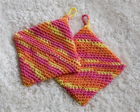 potholder crochet pattern easy