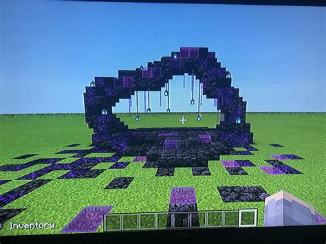 A Nether Portal Build That Wont Light Not The Best But Its