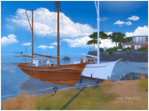 Sims 4 Ccs The Best Sea Yachts By Severinka