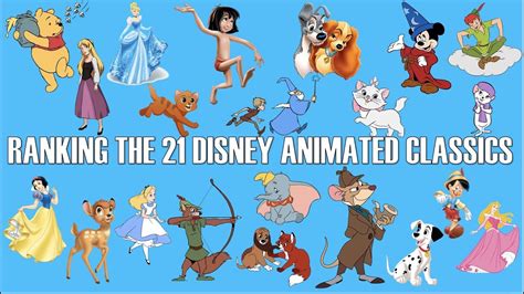 Ranking The 21 Disney Animated Classics 1937 1988 Youtube