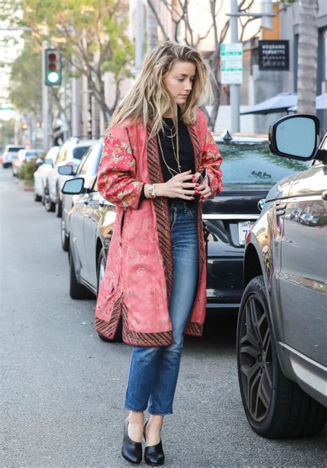 Amber Heard Casual Style Out And About In Beverly Hills October 2016