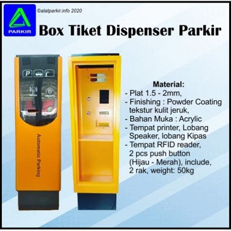 Box Tiket Dispenser Parkir Jual Box Tiket Parkir Box Manless Parkir
