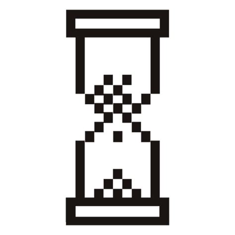 Pixilated Hourglass Mouse Cursor Transparent Png And Svg Vector File