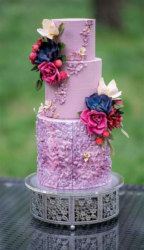 These Gorgeous Wedding Cakes Are Very Stylish Colorful Wedding Cakes