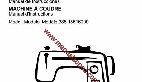Kenmore Model 385.15516 Sewing Machine Manual