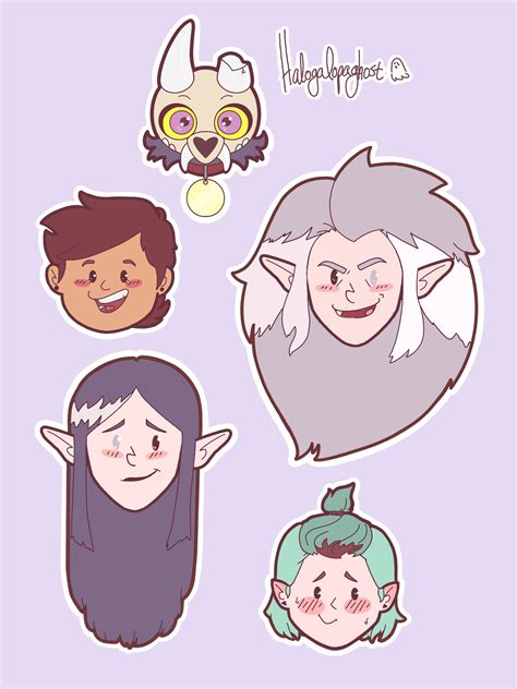 The Owl House Characters Sticker Sheet Etsy