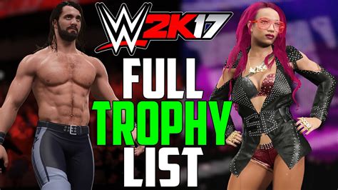 Wwe K Full Trophy List Revealed Youtube