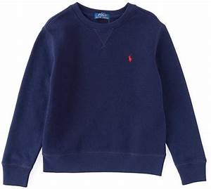 Ralph Childrenswear Big Boys 8 20 Long Sleeve Fleece Sweatshirt