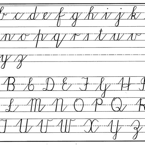 Cursive Alphabet A To Z Small Alphabetworksheetsfree