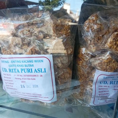 Jual Enting Geti Kacang Wijen Khas Blitar Rita Puri Asli Shopee Indonesia