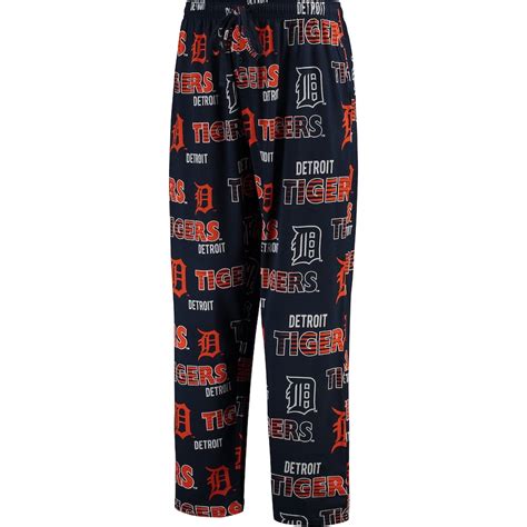 Mens Detroit Tigers Concepts Sport Navy Sweep Allover Knit Pants